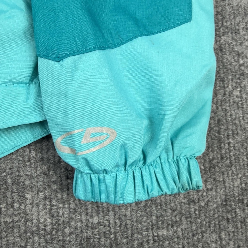Champion Windbreaker Jacket‎ Kids 7-8 Blue Colorblock Hooded VentureDry Rain - Picture 3 of 11